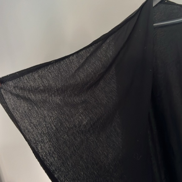 Steve Madden - Black Cardigan Wrap One Size Preowned oversized - Picture 5 of 8